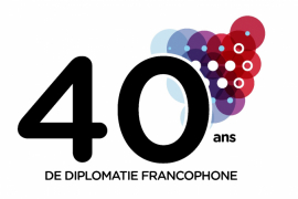 40 ans de diplomatie francophone Logo